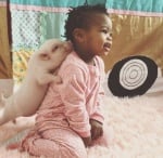 Момиче и прасе