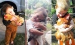 Най - зареждащата галерия с деца, които прегръщат кокошки