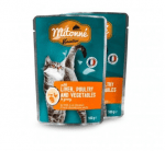 Пауч за коте Mitonne - хапки в сос - различни вкусове, 100 гр.