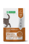 Nature's Protection Healthy Growth - Пауч с Пиле и Говеждо за Котенца, 100 гр.