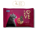 MY LOVE SET POUCH FISH IN DELICATE SAUCE (4X0.085) – ПАУЧ ЗА КОТКИ