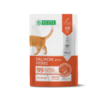 Nature's Protection Sterilised Cat Pouch с Билки и Сьомга - Пауч за стерилизирани котки, 100 гр.