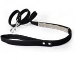 Елегантен Повод за куче Velvet strass - 15/1200 мм