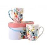 Комплект порцеланови чаши Butterfly, 2 бр.