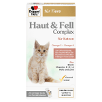 Допелхерц Комплекс за кожа и козина за котки - вкусни сашета в кремообразна форма, 25 броя