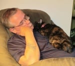 Спи на дивана с котката си