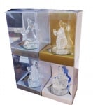 СТЪКЛЕНА ФИГУРКА ПЛЪХЧЕ - носи късмет и материално благополучие, различни модели