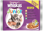 Whiskas Pouch Junior - Пауч за котенца от 1 до 12 месеца, мултиопаковка, 4 х 100 гр.