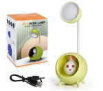 Настолна LED лампа Зайче синя зелена